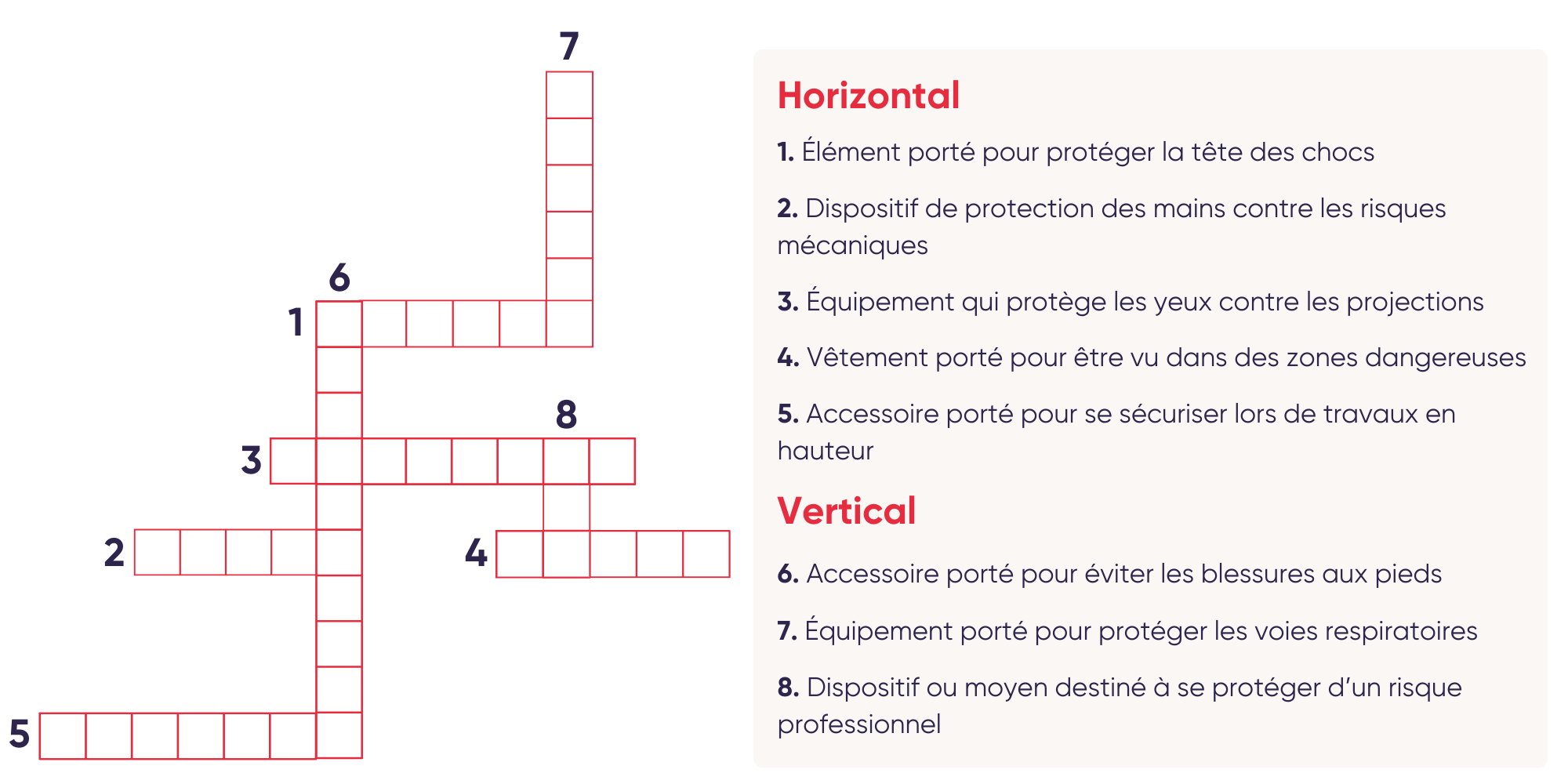 Menco Info - Mots croisés EPI